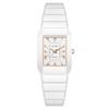 LIGE Luxury Rectangle Watch For Woman Waterproof Calendar Simple Ladies Watch Fashion Full Ceramic Quartz Women's Watches