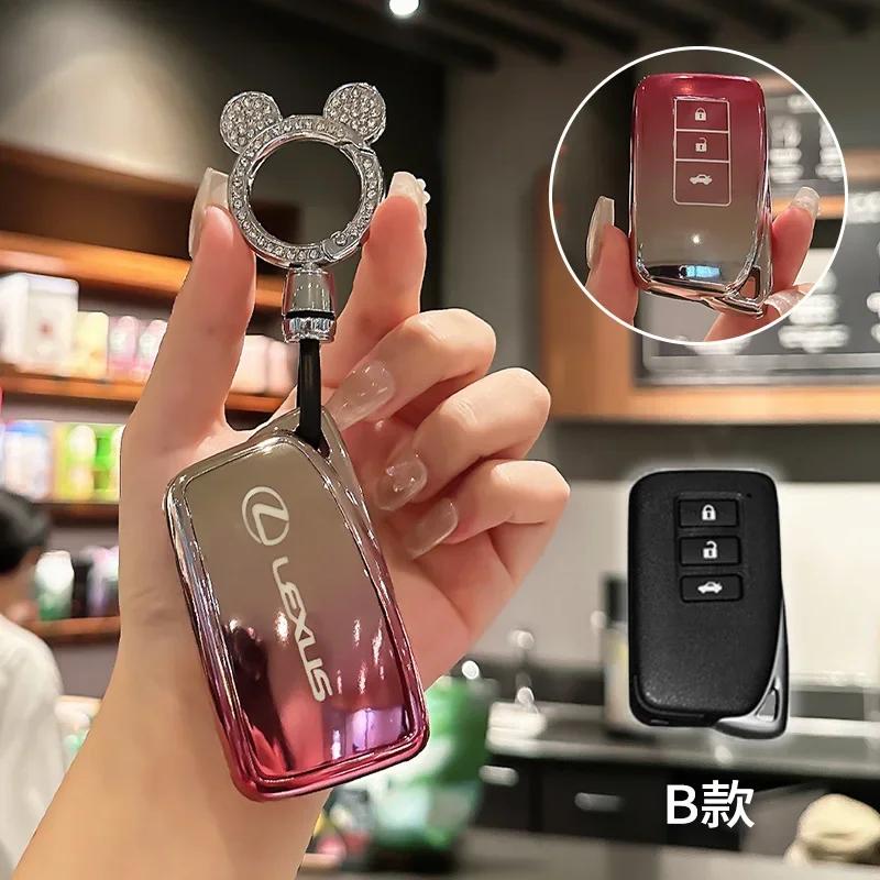 THQP1 TPU Car Remote Key Cover Case For Lexus NX IS RX ES GX LX LS UX GS 200 260 300 350 NX200 NX300 RX350 ES300 Fob Auto Accessories