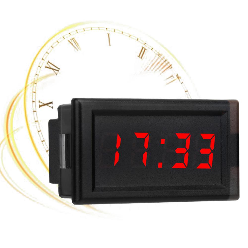 DC4.-30V Водонепроницаемые пылезащитные автомобильные электронные часы со светодиодным цифровым дисплеем