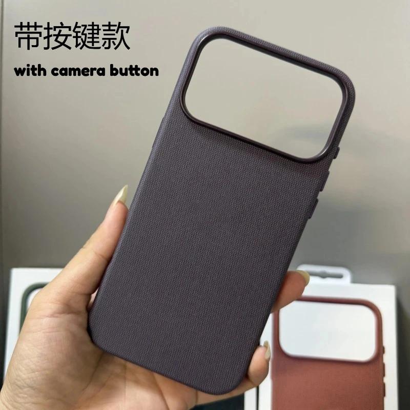 Новый TechWoven Магнитный Чехол для Телефона для IPhone 17 Air 16 15 14 13 Pro Max С Кнопкой Камеры Для Официального Magsafe Защитная Крышка