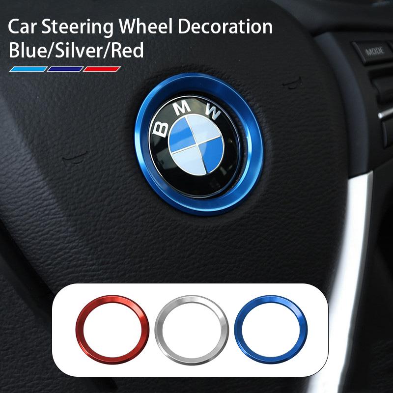 Car  Decoration Ring Steering Wheel Circle Sticker Frame Metal Cover For BMW G30 G32 G01 G02 G05 G06 G07 G26 G23 G22 F40 F20 G08 OT4