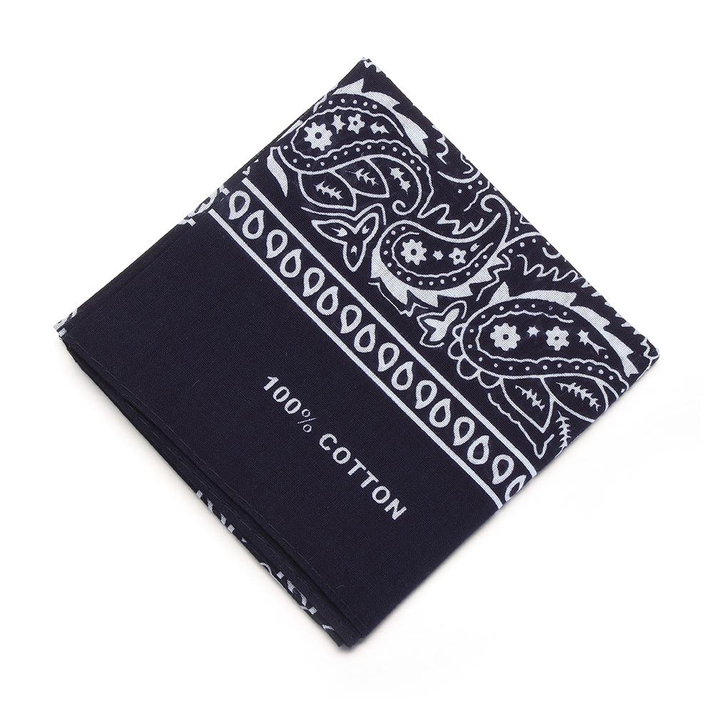 Головной убор Носовой платок 100% Хлопок Повязка для волос Пейсли Бандана Принтованные Квадратные Шарфы Напульсник