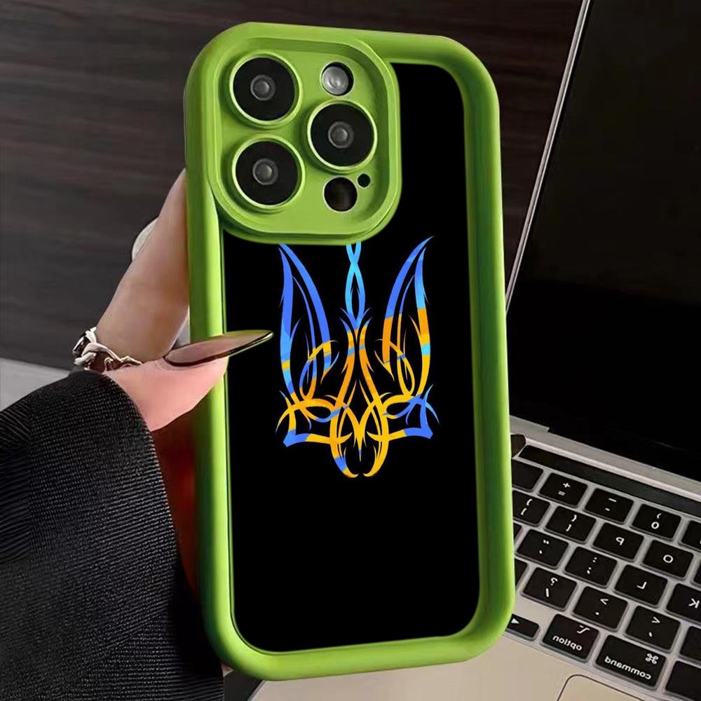 LZ26 National Emblem Flag Art Silicone Phone Case for iPhone 11 13 14 15 16 Pro Max 7 8 16 Plus 12 Mini XS Max XR Shockproof Back Cover