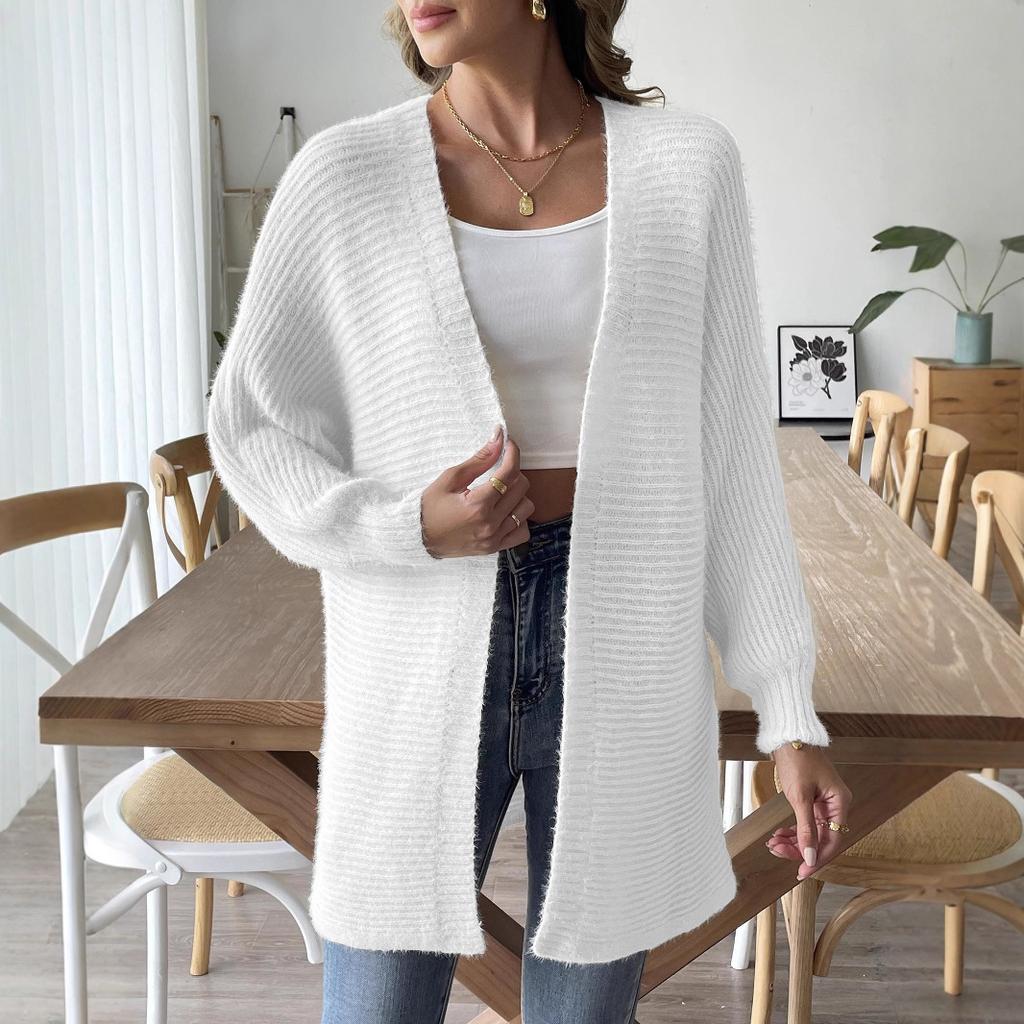Women's sweater cardigan imitation mink cross-border Amazon popular personalized European and American women's clothing autumn and winter casual