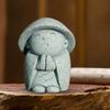 Japanese Monk Figurine Buddha Sculpture Miniature Desktop Ornament for Desk