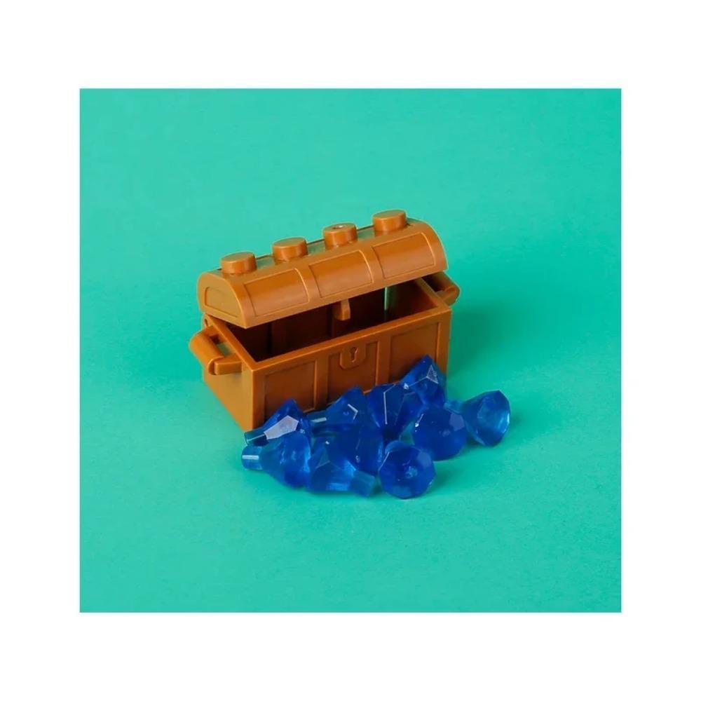 MOC Building Blocks Accessories Precious Gold Ore Silver Diamond Stash Pirate Map Coins Toy Model Mini Bricks ATM Gifts Toy K046