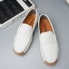 39-46 Модная мужская повседневная кожаная обувь без шнуровки Мокасины Мокасины Обувь для вождения на плоской подошве
