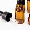 10 шт. дорожный янтарный многоразовый контейнер для духов пустой флакончик-капельница для эфирного масла