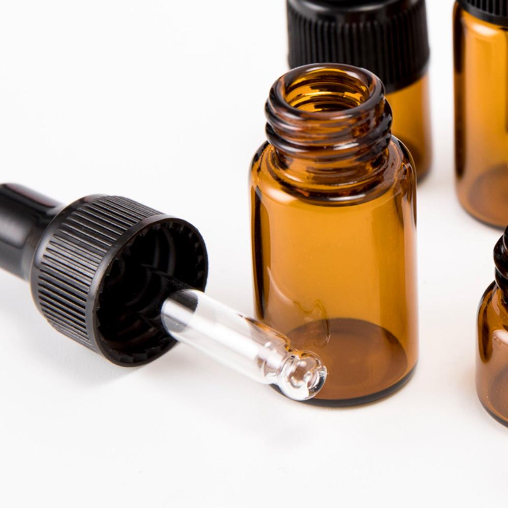 10 шт. дорожный янтарный многоразовый контейнер для духов пустой флакончик-капельница для эфирного масла