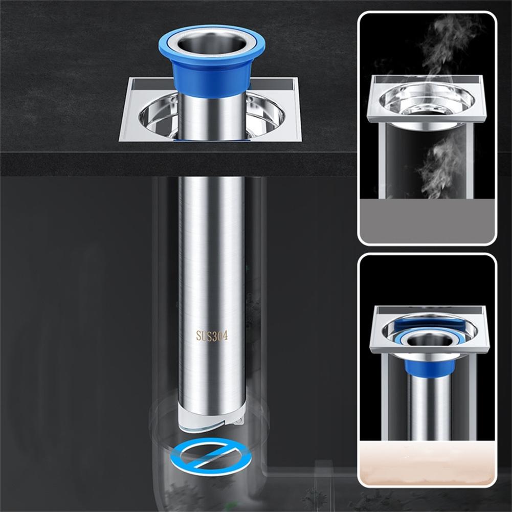 Удлинительная труба для канализации с защитой от запаха, дренажный сердечник из нержавеющей стали