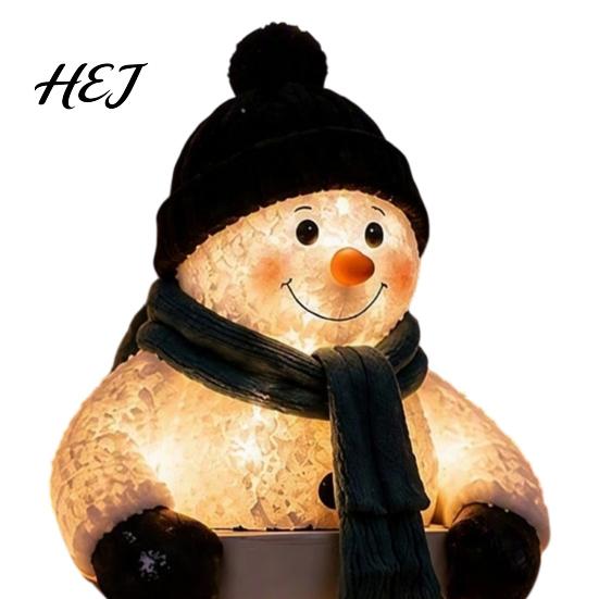 Winter Home Entrance Decorations Glow Snowman Icicle Light Decor, Christmas Outdoor Decorations, Hanging Illuminated Holiday Figurine LED Lights