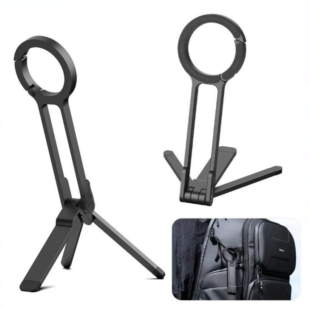 Carabiner-Mounted Magnetic Phone Holder Angle Adjustable Bracket Phone Handle Livestreaming