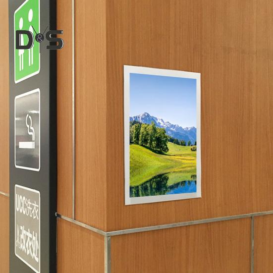 10 шт. A3/A4/A5/A6/8K магнитный держатель для знаков настенный самоклеящийся фоторамка для показа фотографий документ бумага постер произведение искусства картина держатель