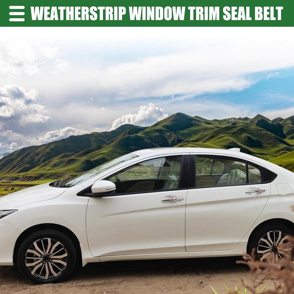 uxcell Уплотнитель для оконной отделки, совместим с Toy Ota, совместим с Prius, резиновый, черный, 1 комплект, 2004-2009, 75710-47010