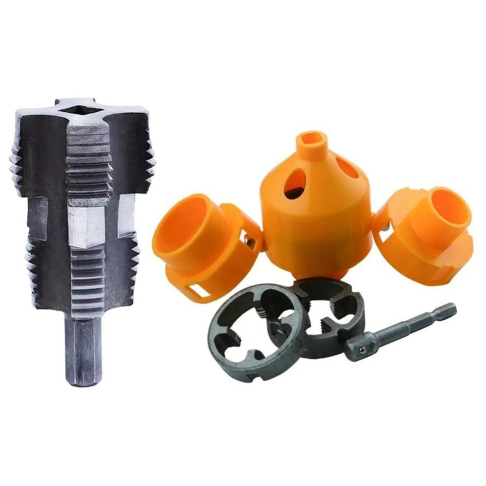 Plumbing Internal Thread Opener Punching Electric Hole Opener Drill Bit Die Kit  Hand Tool