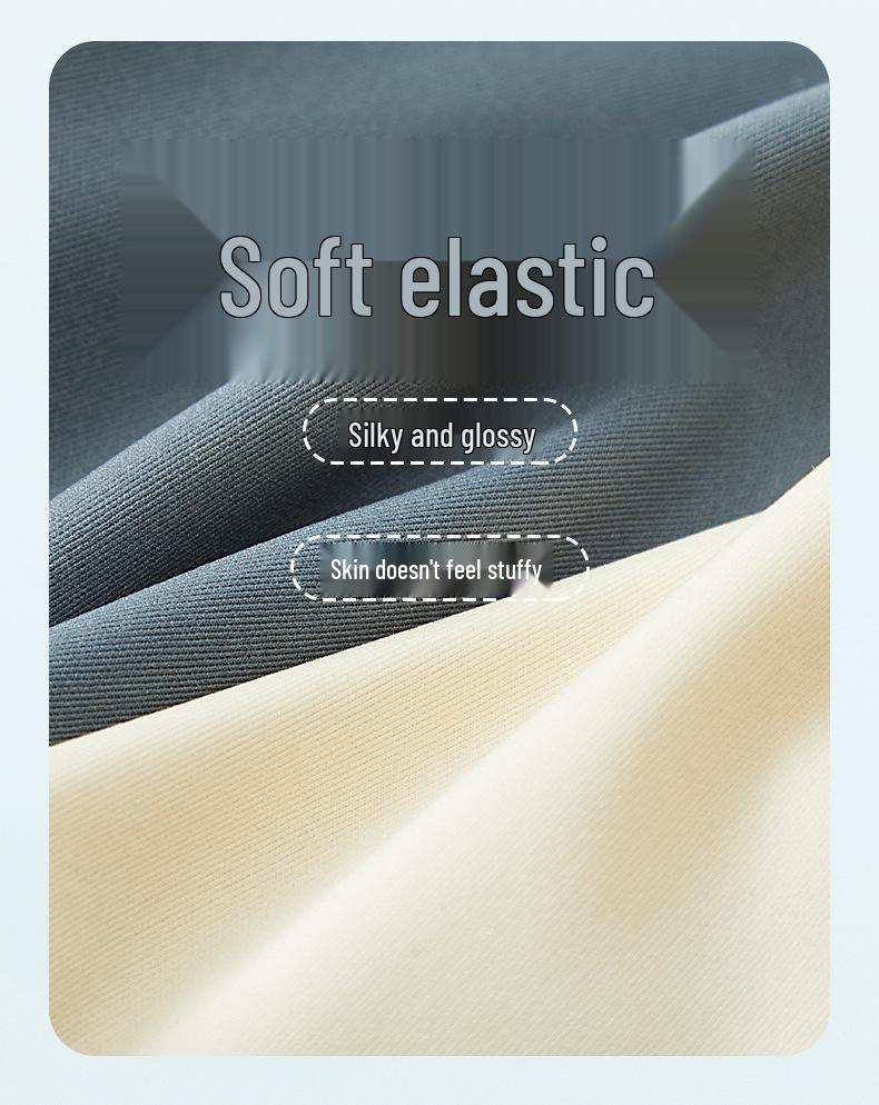 Женская бесшовная майка-камисоль в японском стиле из ледяного шелка с нагрудными вкладышами - U-образная спина без бретелей