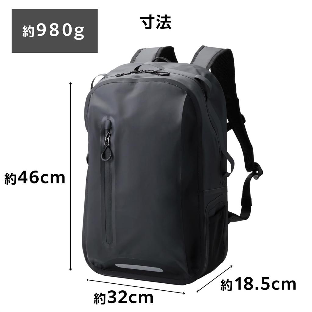 Elecom Backpack Business Rucksack Waterproof Compatible with 14 Inch PC Black BM-BPWP01BK
