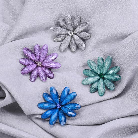 Простая акриловая брошь в виде цветочного венка, элегантный костюм, брошь из сплава, булавка для женщин, стильные аксессуары