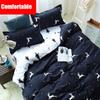 Quality Cartoon Bedding High Set Printing Cute Bedding Bed Sheet Set Home Textiles Pillow Case Feather Sheet Duvet Cover Bedding