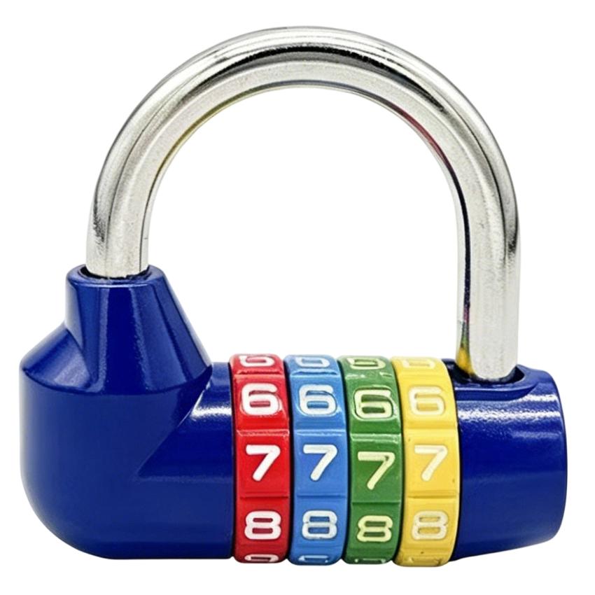 Bulk Supply Custom U Padlock Combination Lock 4 Digit Code Anti Theft Metal Padlock for Gym Dorm Drawer Bicycle Basket Storage