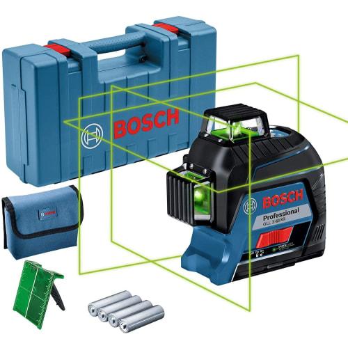 Bosch Professional Laser Level GLL3-60XG Blue (Includes Protective Case, Carrying Case, and Target Panel)