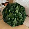 1 шт. Рождественские елки Автоматический открывающийся/закрывающийся зонт Компактный складной зонт с 8 спицами для женщин/мужчин, Портативный дорожный зонт, 1231S