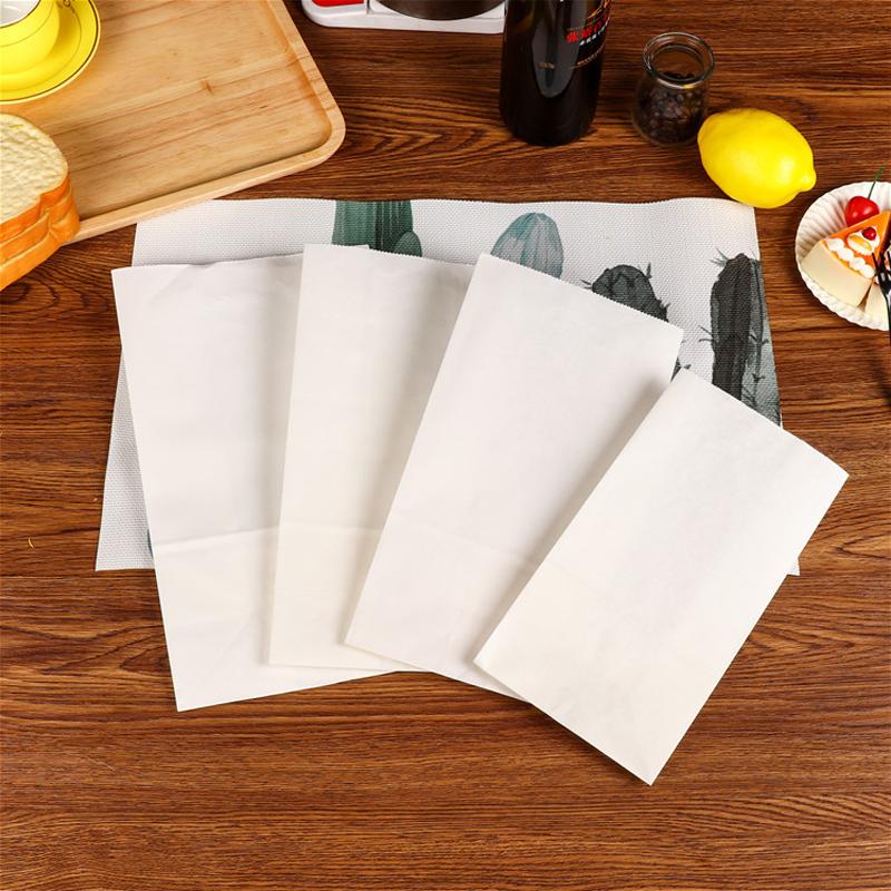 100PCS Kraft Paper Food Gift Bags – Sturdy for Cookies, Candies, Bread & Snacks – Baking Takeout Packaging, Eco-Friendly