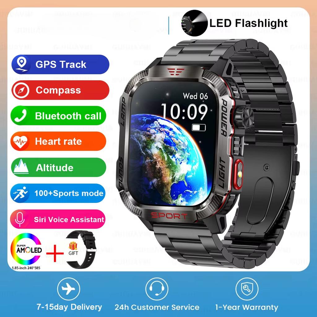 2025 Новые GPS Уличные Профессиональные Спортивные Смарт-Часы Мужчины Женщины Частота Сердечного Ритма BT Звонок 3ATM Водонепроницаемые Плавание Фитнес Смарт-Часы