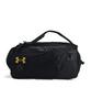 UA CONTAIN DUO DUFFLE BACKPACK M Black   Metallic Gold ONESIZE