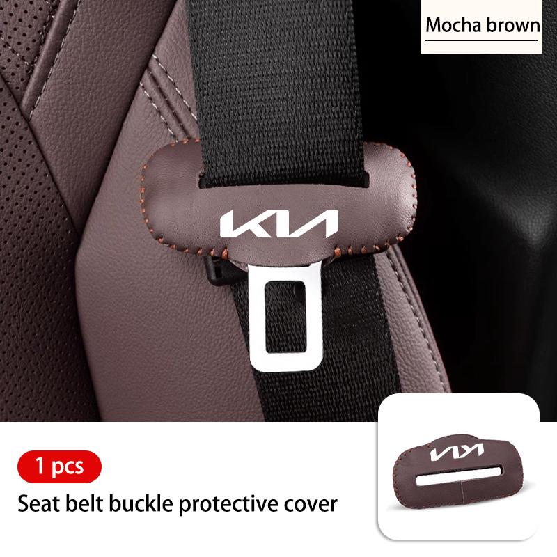 AABIU1 Car Seat Safety Buckle Protection Sleeve Adjusting Clip For KIA Rio K5 K2 Sportage Ceed Sorento Picanto Stinger Soul