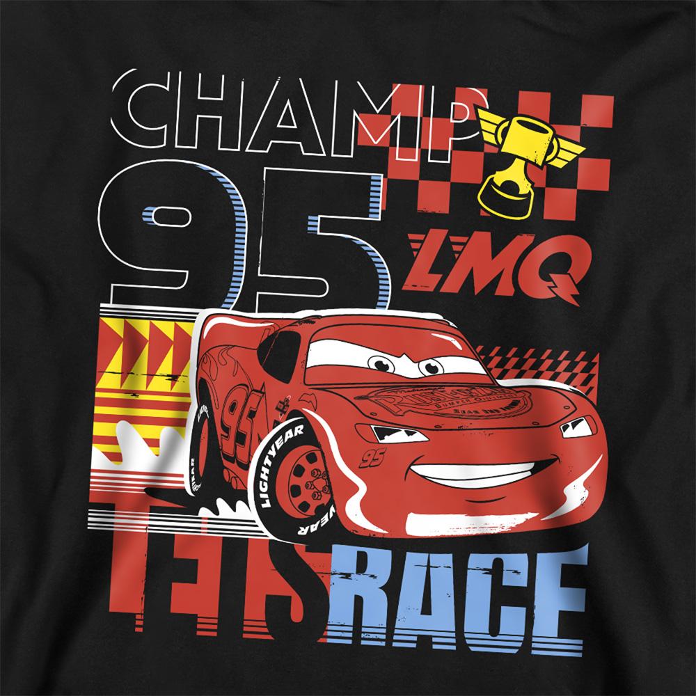 Cars Детская/Подростковая толстовка с капюшоном 'Давайте гоняться Молния Маккуин'