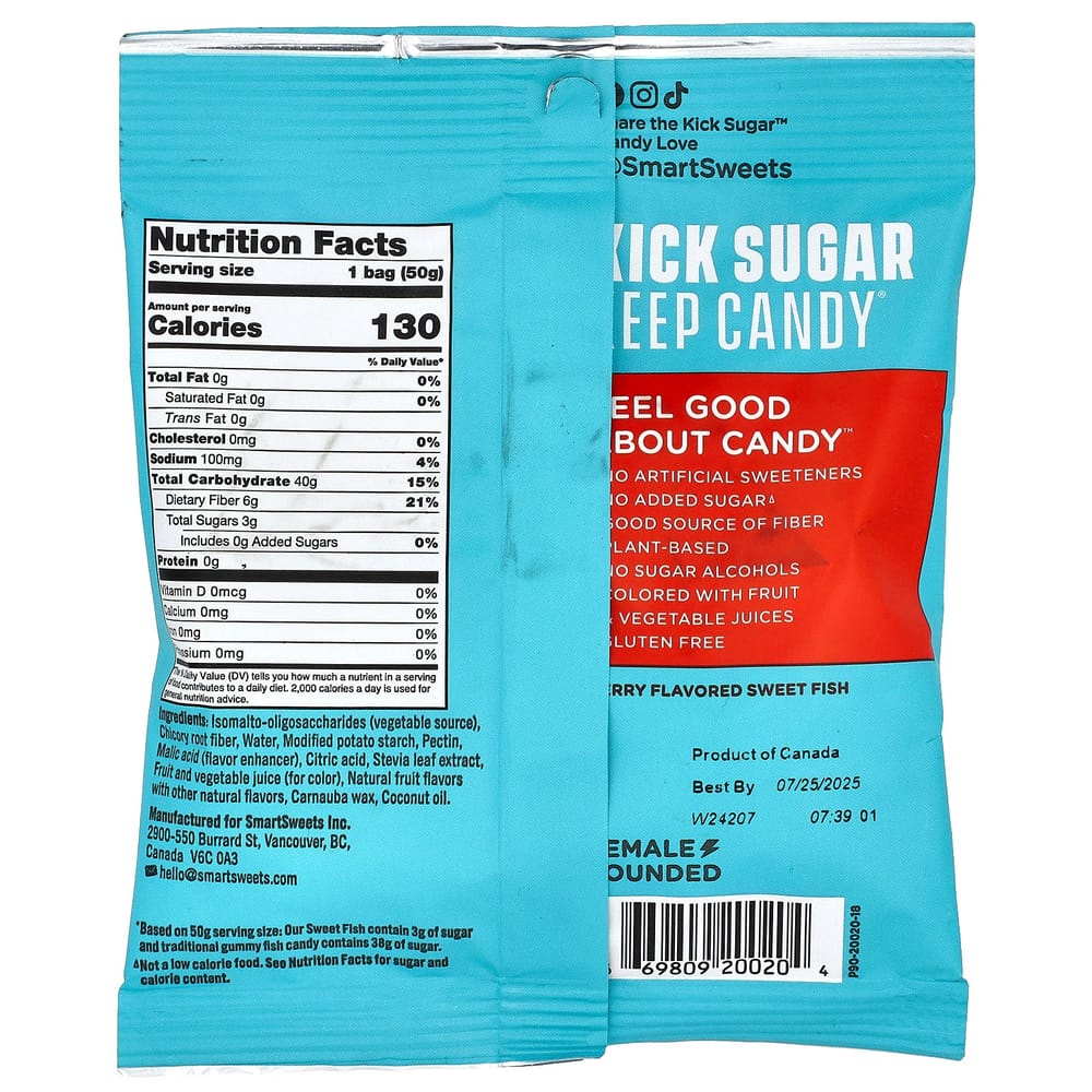 SmartSweets Sweet Fish Berry 1.8 oz (50 g)