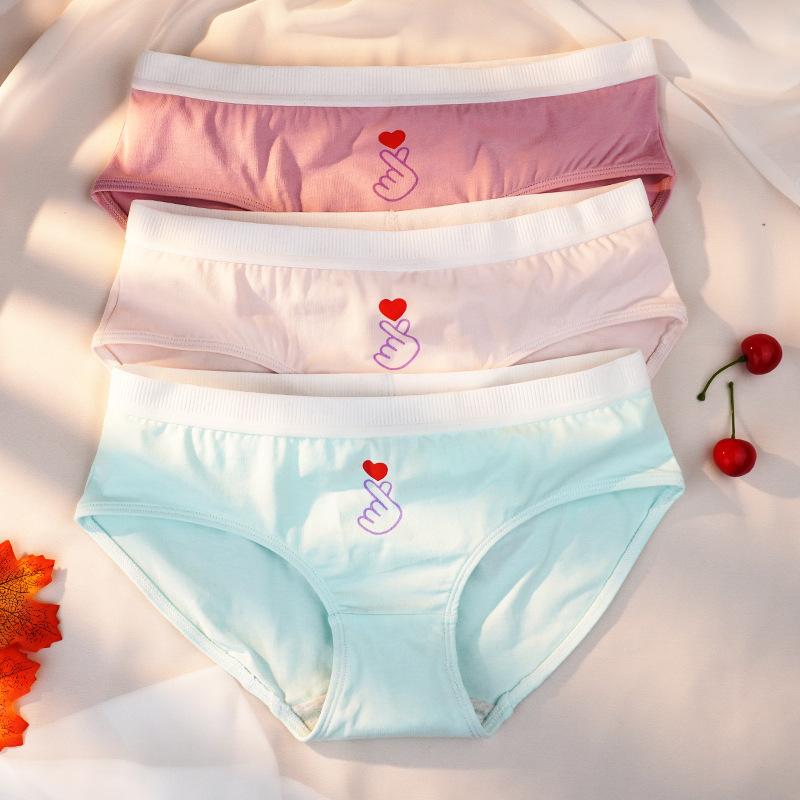 Women's Cotton Underwear Slim Fit Cotton Triangle Underwear Simple Breathable Underwear