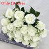 Artificial Rose Floral Arrangement 18 Head For Wedding Venue And Home Decoration