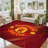Manchester United Design Crystal Velvet Rug Soft Decorative Mat for Bedroom Entrance
