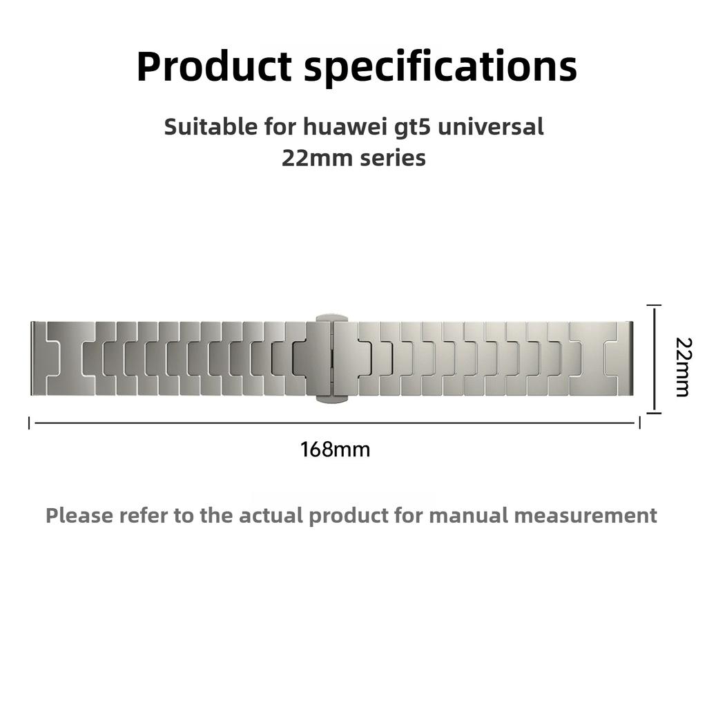 22 мм роскошный титановый ремешок для Samsung Galaxy Gear S3 STitanium сплав ремешок металлический браслет для Huawei GT5 5Pro 4 3 2e 46MM Correa