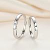 Sterling Silver S925 Sun Moon Star Couple Ring Simple Fashion Men and Women Open Ring Japanese and Korean Design