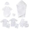 De Angel Wings Birth Preparation 15 Piece Set Baby Newborn Baby Gift Set All Hat Afgan Mittens Комплект нижнего белья Plain Gauze Nassler Plain Bath
