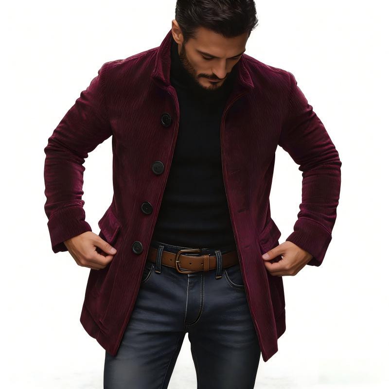 Модный однобортный пиджак для мужчин 2025 года - Многоцветный, Разные размеры