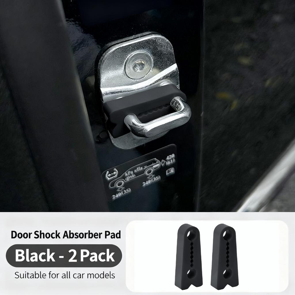 Universal Car Door Lock Protector Pad Auto Door Silicone Shim Gate Lock Guard Anti-Vibration Noise Reduction Rubber Pad Spacer Interior Mirrors 6