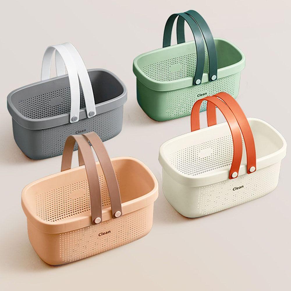 С ручкой сливная корзина штабелируемый органайзер для туалетных принадлежностей не деформируется корзина для ванной ванная комната