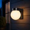 1pcs Black Finish Garden Lamp Round Globe Exterior Wall Light Creative Outdoor Wall Sconce  Outdoor