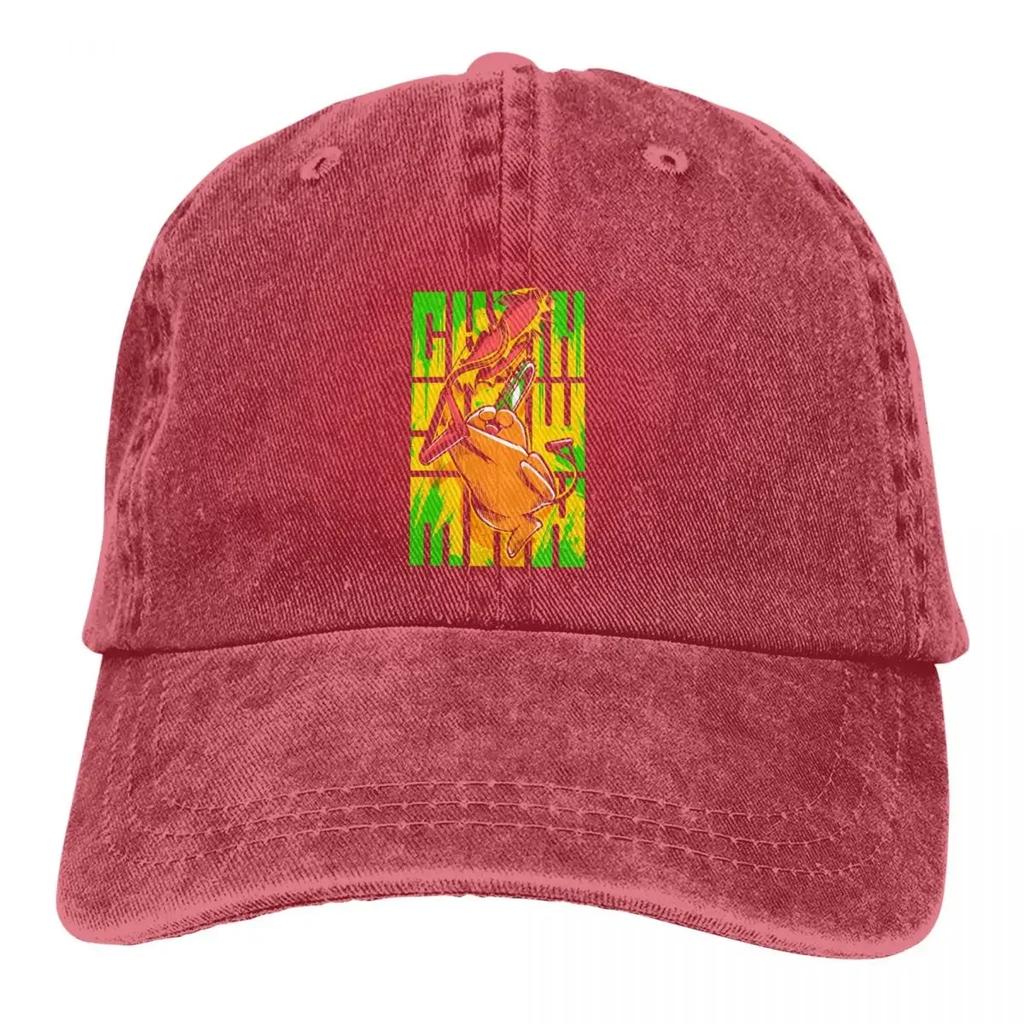Pochita бейсболка мужская ковбойская шляпа женская защитная козырек Snapback Chainsaw Man аниме кепки