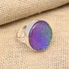 Фиолетовый австралийский тройной опал, драгоценный камень, кольцо из стерлингового серебра 925 пробы, удивительные ювелирные изделия ручной работы