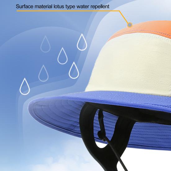 Защитная шляпа-ведро с защитой от солнца, мягкая дышащая, с широкими полями, устойчивая к ультрафиолетовому излучению, водонепроницаемая шляпа от солнца с регулируемым ремешком на подбородке