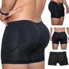 Pad Filling Shapewear Thick Fake Butt High Elastic Butt Lifted Solid Color Anti-septic Men Boxers