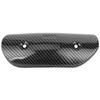 Exhaust Middle Pipe Heat Shield Guards Cover Universal Modification for MotorcycleCarbon Fiber
