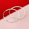 925 Sterling Silver Fashion 3.5CM Car Flower Simple Earrings Birthday Party Anniversary Gift Daily Wear