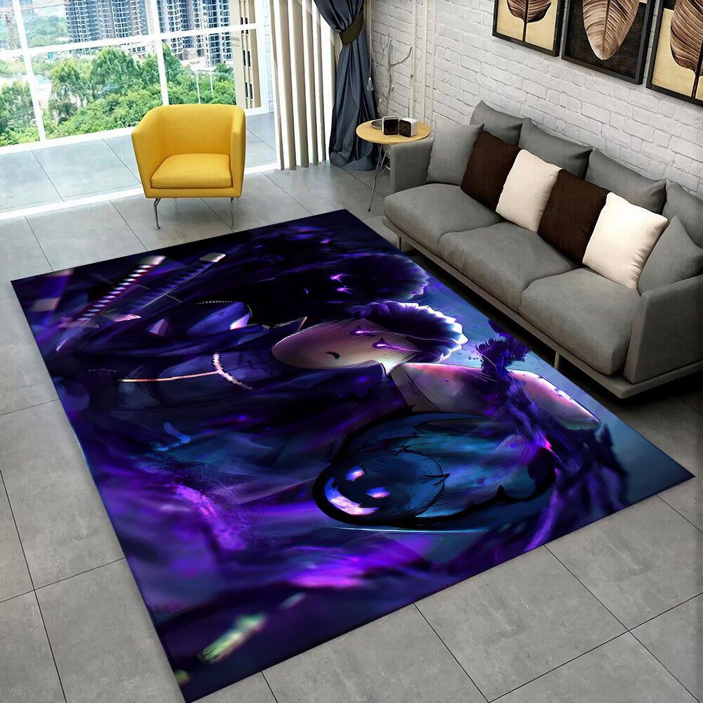 3D B-Blox Fruit Cartoon Game Gift Carpet Rug for Living Room Bedroom Home Sofa Decoration,kids Play Non-slip Floor Mat