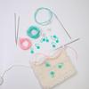 Stiches Keeper Knitting Stitch Holder Cords Needle Stoppers with Markers Barber Cord